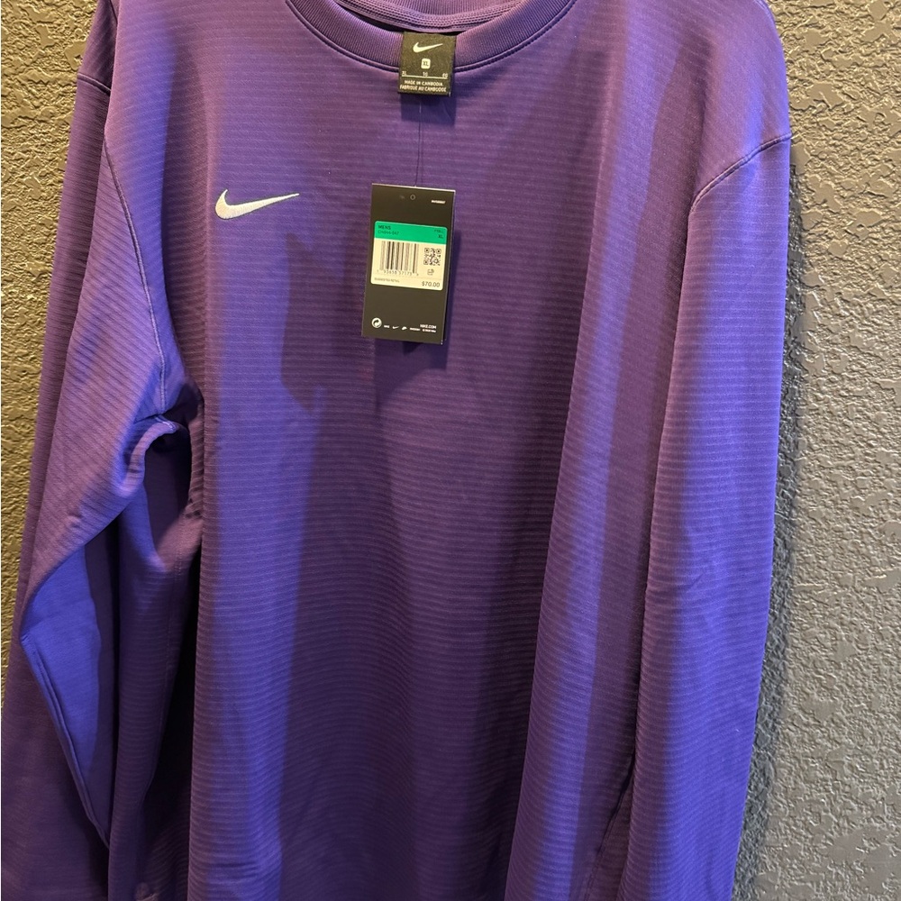 Nike Men's Vibrant Purple Sweatshirt